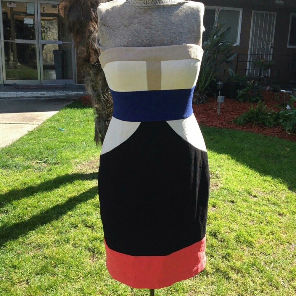Bcbg color block dress!
